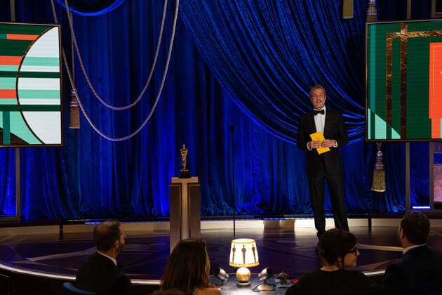 Brad Pitt presents the OscarÂ® for Actress in a Supporting Role during the live ABC Telecast of The 93rd OscarsÂ® at Union Station in Los Angeles, CA on Sunday, April 25, 2021. Los Angeles CA USA  Copyright: xToddxWawrychukx 34135778THA
