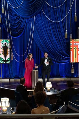 Alice Doyard and Anthony Giacchino accept the OscarÂ® for Documentary Short Subject during the live ABC Telecast of The 93rd OscarsÂ® at Union Station in Los Angeles, CA on Sunday, April 25, 2021. Los Angeles CA USA  Copyright: xToddxWawrychukx 34135793THA