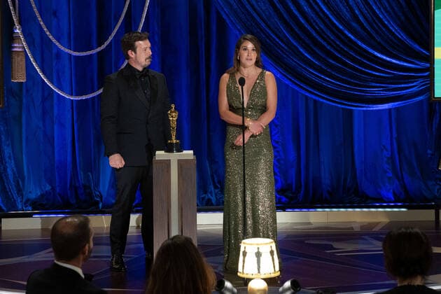 James Reed and Pippa Erlich accept the OscarÂ® for Documentary Feature during the live ABC Telecast of The 93rd OscarsÂ® at Union Station in Los Angeles, CA on Sunday, April 25, 2021. Los Angeles CA USA  Copyright: xToddxWawrychukx 341351000THA