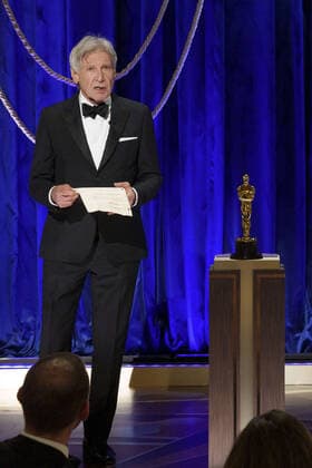 Harrison Ford presents the OscarÂ® for Film Editing during the live ABC Telecast of The 93rd OscarsÂ® at Union Station in Los Angeles, CA on Sunday, April 25, 2021. Los Angeles CA USA  Copyright: xToddxWawrychukx 341351005THA