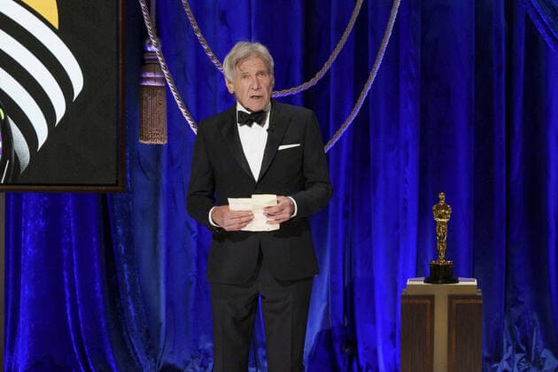 Harrison Ford presents the OscarÂ® for Film Editing during the live ABC Telecast of The 93rd OscarsÂ® at Union Station in Los Angeles, CA on Sunday, April 25, 2021. Los Angeles CA USA  Copyright: xToddxWawrychukx 341351006THA