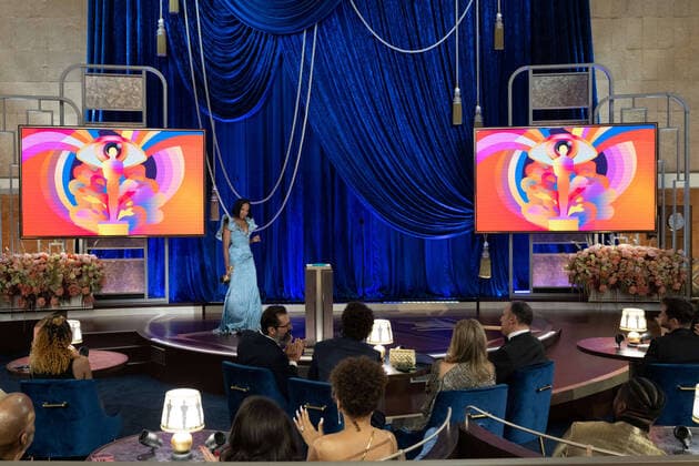 Regina King presents the Oscars for Original Screenplay during the live ABC Telecast of The 93rd Oscars at Union Station in Los Angeles, CA on Sunday, April 25, 2021. Los Angeles CA USA  Copyright: xToddxWawrychukx 34135934THA