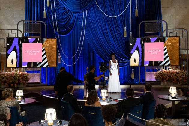 Viola Davis presents the Gene Hersholt Humanitarian Award during the live ABC Telecast of The 93rd Oscars at Union Station in Los Angeles, CA on Sunday, April 25, 2021. Los Angeles CA USA  Copyright: xToddxWawrychukx 34135952THA