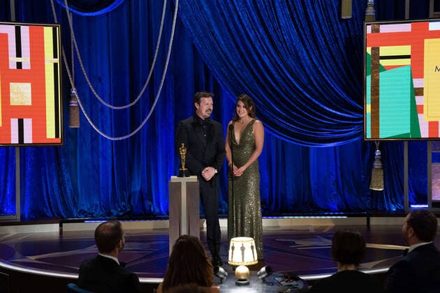 James Reed and Pippa Erlich accept the Oscars for Documentary Feature during the live ABC Telecast of The 93rd Oscars at Union Station in Los Angeles, CA on Sunday, April 25, 2021. Los Angeles CA USA  Copyright: xToddxWawrychukx 34135970THA