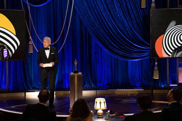 Harrison Ford presents the Oscars for Film Editing during the live ABC Telecast of The 93rd Oscars at Union Station in Los Angeles, CA on Sunday, April 25, 2021. Los Angeles CA USA  Copyright: xToddxWawrychukx 34135974THA