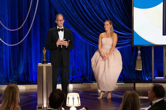 Pete Docter and Dana Murray accept the Oscars for Animated Feature Film during the live ABC Telecast of The 93rd Oscars at Union Station in Los Angeles, CA on Sunday, April 25, 2021. Los Angeles CA USA  Copyright: xToddxWawrychukx 34135998THA