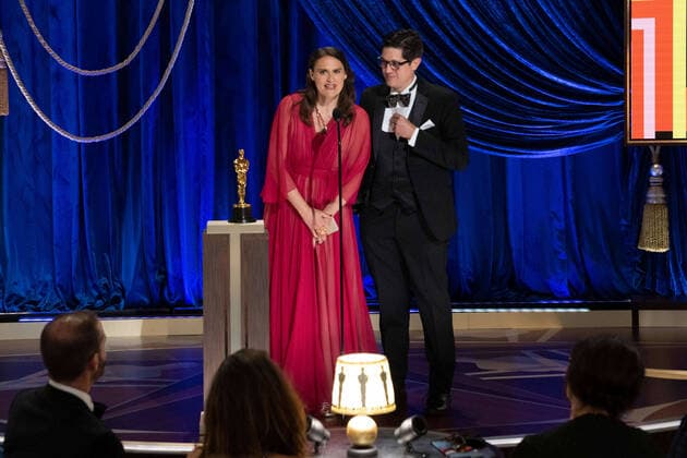 Alice Doyard and Anthony Giacchino accept the Oscars for Documentary Short Subject during the live ABC Telecast of The 93rd Oscars at Union Station in Los Angeles, CA on Sunday, April 25, 2021. Los Angeles CA USA  Copyright: xToddxWawrychukx 34135999THA