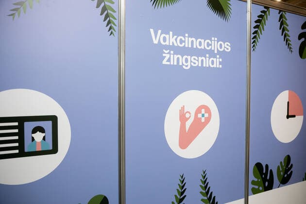 2021-04-26 Vilnius Lithuania. Lithuanian exposition center Litexpo converted into vaccination centre. Vilnius Lithuania vakcinacimo-centras-litexpo-rumuose-6086812142b72  Copyright: xZygimantasxGedvilax covid vaccine Lithuania