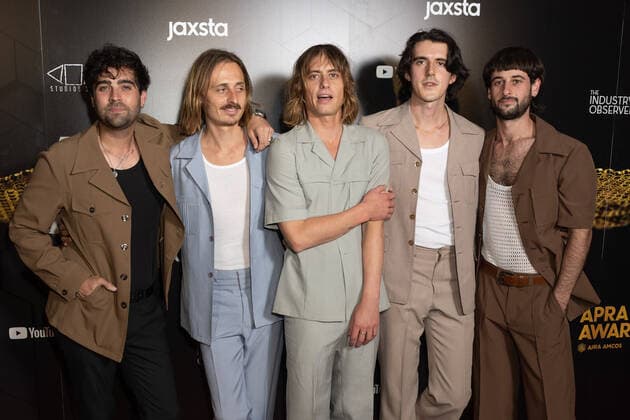 2021 APRA MUSIC AWARDS, Lime Cordiale attending The APRA Music Awards, in Sydney, Wednesday, April 28, 2021. ( NO ARCHIVING, EDITORIAL USE ONLY, NO USE IN BOOKS WITHOUT CONSENT SYDNEY NEW SOUTH WALES AUSTRALIA  Copyright: xJAMESxGOURLEYx 20210428001538207709