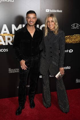 2021 APRA MUSIC AWARDS, Guy Sebastian and Jules Sebastian attending The APRA Music Awards, in Sydney, Wednesday, April 28, 2021. ( NO ARCHIVING, EDITORIAL USE ONLY, NO USE IN BOOKS WITHOUT CONSENT SYDNEY NEW SOUTH WALES AUSTRALIA  Copyright: xJAMESxGOURLEYx 20210428001538207889