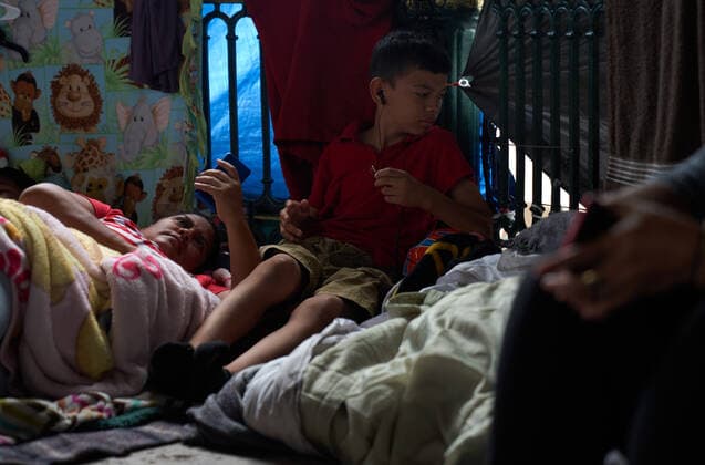 April 29, 2021, Reynosa, Mexico: Asylum seeking migrants from Central America are living on the street in Reynosa, Mexico while they wait for President Joe Biden to open the US border for them to try to cross. Reynosa Mexico - ZUMAd211 20210429_zap_d211_015 Copyright: xAllisonxDinnerx