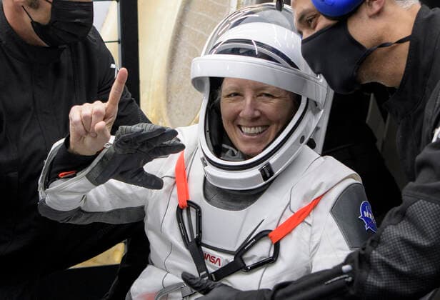 May 2, 2021, Panama City, Florida, USA: NASA astronaut Shannon Walker is helped out of the SpaceX Crew Dragon Resilience spacecraft onboard the SpaceX GO Navigator recovery ship after she, NASA astronauts Mike Hopkins, Victor Glover, and Japan Aerospace Exploration Agency (JAXA) astronaut Soichi Noguchi, landed in the Gulf of Mexico off the coast of Panama City, Florida, Sunday, May 2, 2021. NASA™s SpaceX Crew-1 mission was the first crew rotation flight of the SpaceX Crew Dragon spacecraft and Falcon 9 rocket with astronauts to the International Space Station as part of the agency™s Commercial Crew Program..Mandatory Credit: NASA via CNP Panama City USA - ZUMAs152 20210502_zaa_s152_004 Copyright: xBillxIngallsx