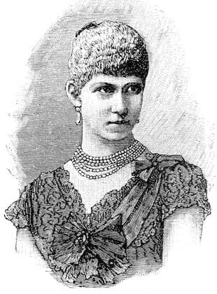 Princess Victoria of Prussia, Friederike Amalia Wilhelmine Victoria of Prussia, 12 April 1866 - 13 November 1929, was daughter of the Crown Prince Friedrich Wilhelm and later German Emperor Friedrich III. and sister of the Crown Prince Wilhelm, later German Emperor William II and King of Prussia, Germany Prinzessin Victoria von Preussen, Friederike Amalia Wilhelmine Victoria von Preussen, 12. April 1866 - 13. November 1929, war Tochter des Kronprinzen Friedrich Wilhelm und spaeteren deutschen Kaisers Friedrich III. und Schwester des Kronprinzen Wilhelm, spaeteren deutschen Kaisers Wilhelm II. und Koenig von Preussen, Deutschland, Historisch, historical, digital improved reproduction of an original from the 19th century digitale Reprod