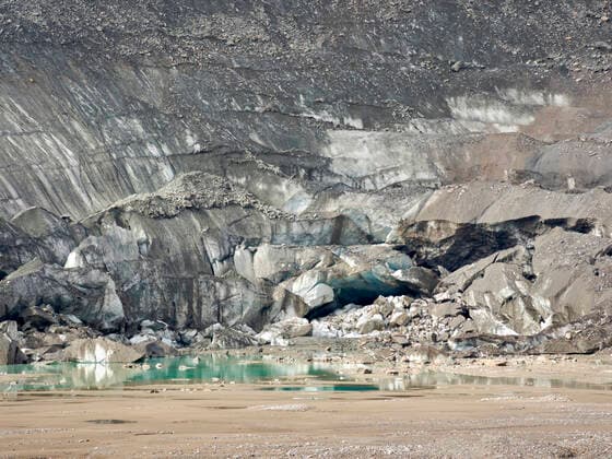 IMAGO Nature: Unsere Erde, Klimawandel, Gletscherschmelze Glacier Pasterze at Mount Grossglockner, which is melting extremely fast due to global warming. Europe, Austria, Carinthia MartinZwick REDA&CO 1028_14_MZW13793