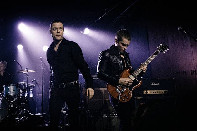 Mando Diao Copenhagen, Denmark. 21st, November 2019. The Swedish indie rock band Mando Diao performs a live concert at VEGA in Copenhagen. Here singer and musician Bjorn Dixgaard is seen live on stage with guitarist Jens Siverstedt. Copenhagen Denmark  Copyright: xGonzalesxPhoto ThomasxRungstromx