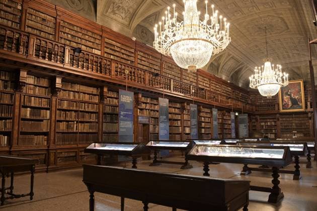 Milan, Italy Napoleon s Milan a laboratory of revolutionary ideas 1796-1821 exhibition from 5 May to 10 July 2021 the Braidense National Library commemorates the two hundred years of Napoleon s death with an exhibition of very rare documents and autographs of the time accompanied during the visit by James Bradburne director of the Brera art gallery and the Braidense Library. iIn the photo: documents and autographs on display  Copyright: xNickxZonnax xIPAx xNickxZonnax
