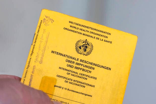 Vaccination certificate of the Federal Republic of Germany A document that was hardly noticed until now suddenly becomes important for the freedom to travel 07 05 2021 Europe, Germany, Baden Württemberg, Stuttgart