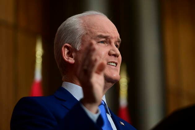 Kanada, Erin O Toole Pressekonferenz in Ottawa May 7, 2021, Ottawa, on, Canada: Conservative leader Erin O Toole holds a press conference in Ottawa on Friday, May 7, 2021. Ottawa Canada  - ZUMAc35_ 20210507_zaf_c35_008 Copyright: xSeanxKilpatrickx