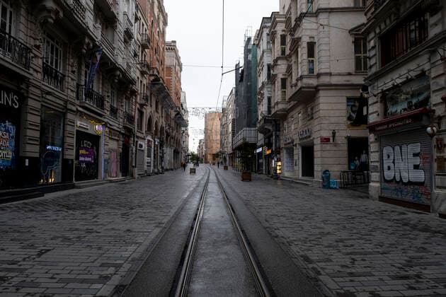 Lockdown In Istanbul The empty streets in Istanbul, Turkey seen on May 8, 2021. amid the coronavirus lockdown. Turkey imposed a curfew which started on April 29 and will end on May 17. Istanbul Turkey kaboglu-notitle210508_nptnz  Copyright: xResulxKaboglux