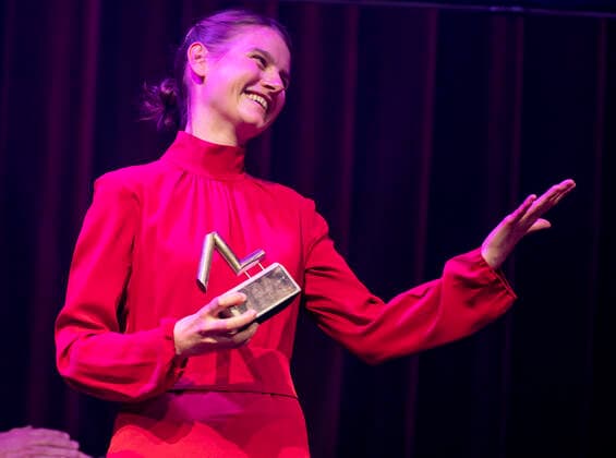 Malou Reymann wins talent award for An Ordinary Family Awarding of the Bodil Prize 2021 at the Folketeatret in Copenhagen, Saturday 8 May 2021, Copenhagen Denmark  Copyright: fotograf@clausbech.dk ClausxBechx Cop102 spdk20210509-003242-L