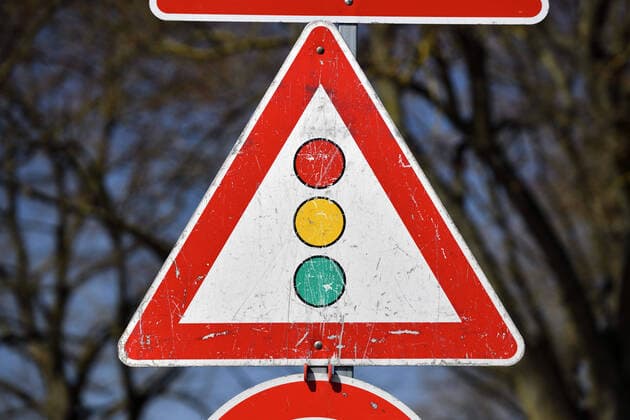 Traffic light traffic sign ** NUR FUER REDAKTIONELLE ZWECKE ** EDITORIAL USE ONLY **