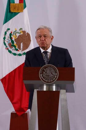 Mexican President Lopez Obrador Celebrate Mother™s Day MEXICO CITY, MEXICO - MAY 10: Mexico s President Andres Manuel Lopez Obrador, celebrates Mother s Day during his daily morning press conference at National Palace on May 10, 2021 in Mexico City, Mexico. Copyright: xLuisxBarronx EYEPIXGROUP_LB_10052021_6708