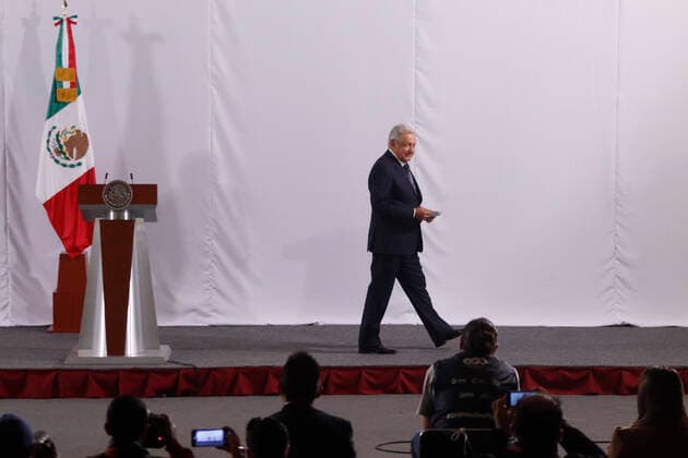 Mexican President Lopez Obrador Celebrate Mother™s Day MEXICO CITY, MEXICO - MAY 10: Mexico s President Andres Manuel Lopez Obrador, celebrates Mother s Day during his daily morning press conference at National Palace on May 10, 2021 in Mexico City, Mexico. Copyright: xLuisxBarronx EYEPIXGROUP_LB_10052021_6709