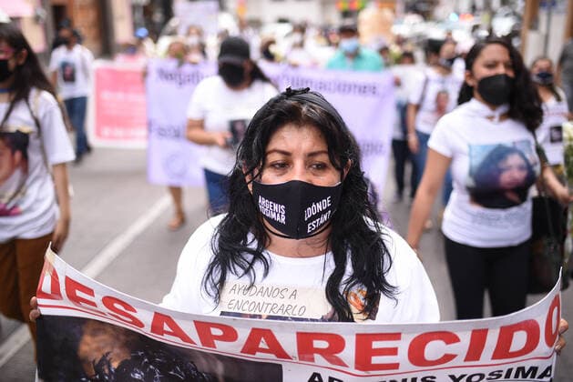 May 10, 2021: Mothers of missing persons in Veracruz, march in the streets on Mother s Day to demand justice for their missing relatives..Most of the missing persons were kidnapped during the war against drug trafficking between 2006 and 2018, where Veracruz was one of the states most damaged by violence. - ZUMAqp1_ 20210510_zip_qp1_005 Copyright: xHectorxAdolfoxQuintanarxPerezx