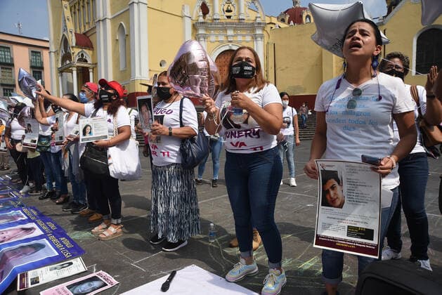 May 10, 2021: Mothers of missing persons in Veracruz, march in the streets on Mother s Day to demand justice for their missing relatives..Most of the missing persons were kidnapped during the war against drug trafficking between 2006 and 2018, where Veracruz was one of the states most damaged by violence. - ZUMAqp1_ 20210510_zip_qp1_017 Copyright: xHectorxAdolfoxQuintanarxPerezx