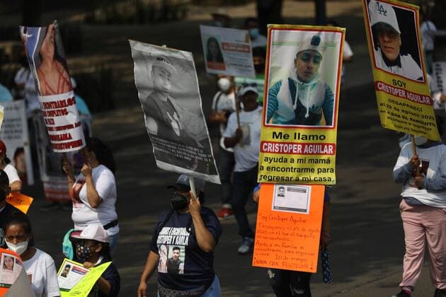 Mothers of disappeared persons marched today, to demand justice and the appearance of their children and relatives alive, in Mexico City, Mexico 10 May 2021. Hundreds of mothers of disappeared persons in Mexico on Monday demanded urgent solutions to the alarming figures and recalled that despite being Mother s Day, for them there is no longer May 10. Mexican mothers of the disappeared demand urgent solutions !ACHTUNG: NUR REDAKTIONELLE NUTZUNG!  Copyright: xSáshenkaxGutiérrezx MEX1614 20210511-637562929680794218