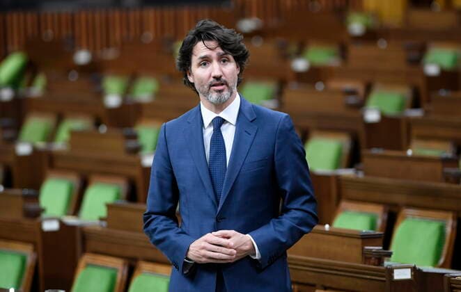 May 11, 2021, Ottawa, on, Canada: Prime Minister Justin Trudeau responds to a question during Question Period in the House of Commons Tuesday May 11, 2021 in Ottawa. Ottawa Canada  - ZUMAc35_ 20210511_zaf_c35_061 Copyright: xAdrianxWyldx