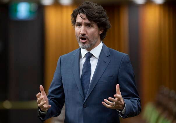 May 11, 2021, Ottawa, on, Canada: Prime Minister Justin Trudeau responds to a question during Question Period in the House of Commons Tuesday May 11, 2021 in Ottawa. Ottawa Canada  - ZUMAc35_ 20210511_zaf_c35_059 Copyright: xAdrianxWyldx