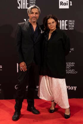 66th David Di Donatello 2021 prize Carmine Marincola and Emma Dante Attend 66th David Di Donatello 2021 prize ceremony photocall on May 11, 2021 in Rome, Italy. Imago Images Emmefoto Copyright: xImagoxImages Emmefotox