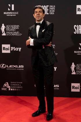 66th David Di Donatello 2021 prize Pierfrancesco Favino Attend 66th David Di Donatello 2021 prize ceremony photocall on May 11, 2021 in Rome, Italy. Imago Images Emmefoto Copyright: xImagoxImages Emmefotox
