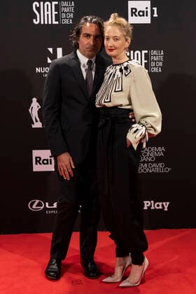 66th David Di Donatello 2021 prize Saverio Costanzo and Alba Rohrwacher Attend 66th David Di Donatello 2021 prize ceremony photocall on May 11, 2021 in Rome, Italy. Imago Images Emmefoto Copyright: xImagoxImages Emmefotox