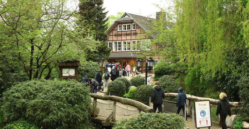 Visitors in the Black Mountains Game Park in Lower Saxony Rosengarten during the Coronavirus Pandemic Rosengarten Lower Saxony