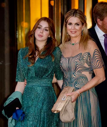 12-05-2021 Carr Princess Alexia and Queen Maxima leaving the tv special A life full of music on the occasion of the Queen her 50th upcoming birthday on the 17th of may in Carre in Amsterdam. Â  Copyright: xPPEx