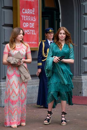 12-05-2021 Carre Princess Ariane and Princess Alexia leaving the tv special A life full of music on the occasion of the Queen her 50th upcoming birthday on the 17th of may in Carre in Amsterdam. Â  Copyright: xPPEx