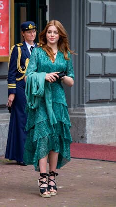 12-05-2021 Carre Princess Alexia leaving the tv special A life full of music on the occasion of the Queen her 50th upcoming birthday on the 17th of may in Carre in Amsterdam. Â  Copyright: xPPEx