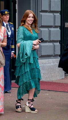 12-05-2021 Carre Princess Alexia leaving the tv special A life full of music on the occasion of the Queen her 50th upcoming birthday on the 17th of may in Carre in Amsterdam. Â  Copyright: xPPEx