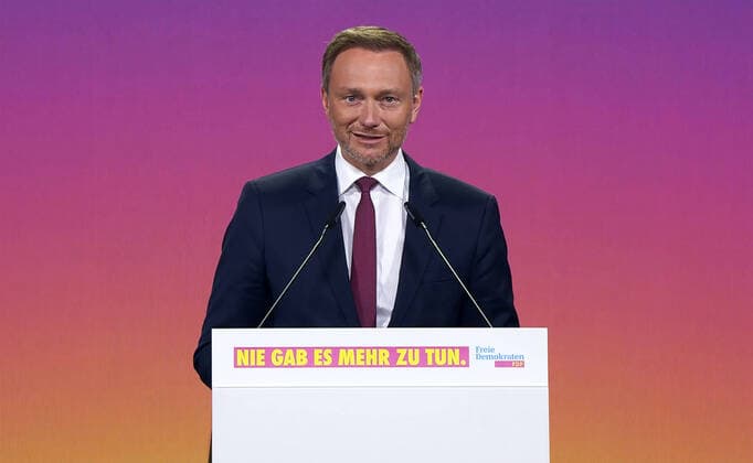 Germany, Berlin , 14 05 2021 FDP Federal Party Conference photo Christian Lindner, after his election as FDP chairman digital photos of the transmission FDP Federal Party Conference