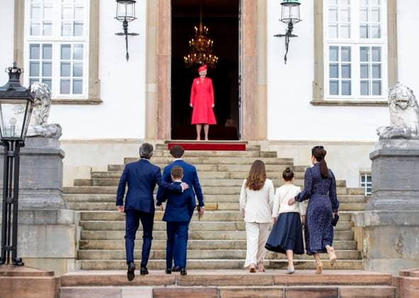 15-05-2021 Denmark Princess Mary and Prince Frederik and Prince Christian and Princess Isabella and Prince Vincent and Princess Josephine and Queen Margrethe attend the confirmation ( Belijdenis) of Prince Christian in Fredensborg castle church in Fredensborg. Â  Copyright: xPPEx