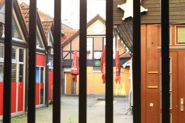Club closed during the lockdown in the street Große Freiheit on St Pauli St Pauli Hamburg