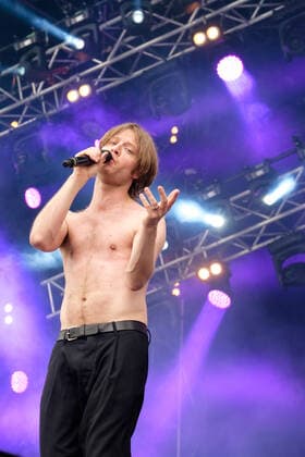 Mando Diao The Swedish rock band Mando Diao performs a live concert at the Swiss music festival Rock the Ring 2016 in Hinwil. Here vocalist Bj?rn Dixgard is seen live on stage. Switzerland, 19 06 2016. Hinwil Switzerland  Copyright: xGonzalesxPhoto TilmanxJentzschx
