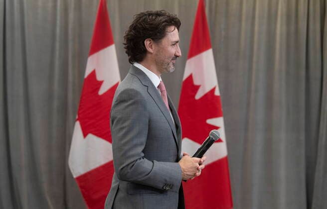 May 17, 2021, Ottawa, on, Canada: Canadian Prime Minister Justin Trudeau waits to make an announcement Monday May 17, 2021 in Ottawa. Ottawa Canada  - ZUMAc35_ 20210517_zaf_c35_007 Copyright: xAdrianxWyldx