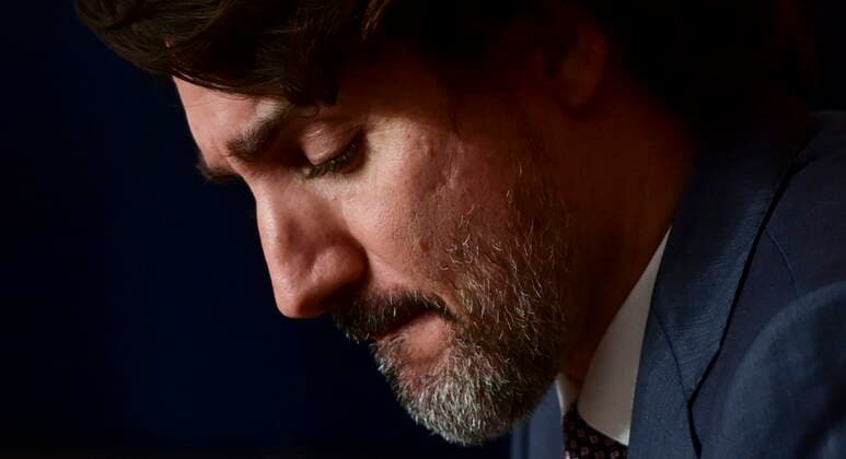 May 18, 2021, Ottawa, on, Canada: Prime Minister Justin Trudeau holds a press conference in Ottawa on Tuesday, May 18, 2021. Ottawa Canada  - ZUMAc35_ 20210518_zaf_c35_022 Copyright: xSeanxKilpatrickx