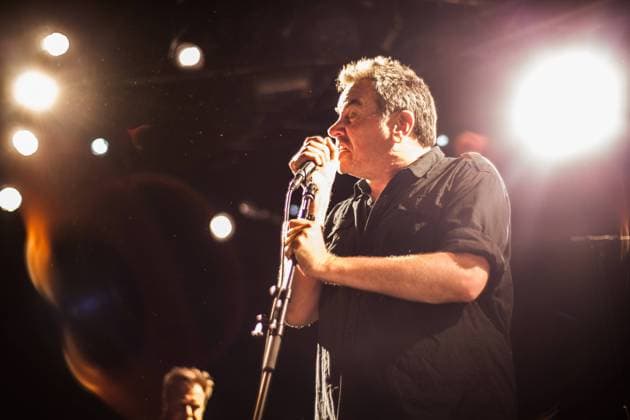 The Pop Group The British post-punk band The Pop Group performs a live concert at the Danish music festival Pop Revo 2015 in Aarhus. Here vocalist Mark Stewart is pictured live on stage. Denmark, 16 05 2015. Aarhus Denmark  Copyright: xGonzalesxPhoto MartinxFaeltx