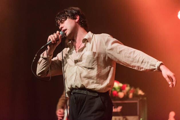 Iceage, live in concert, Roskilde, Denmark Roskilde, Denmark. 20th, May 2021. The Danish punk band Iceage performs a live concert at Gimle in Roskilde. Here vocalist Elias Bender Ronnenfelt is seen live on stage. Roskilde Denmark  Copyright: xGonzalesxPhoto BoxKallbergx