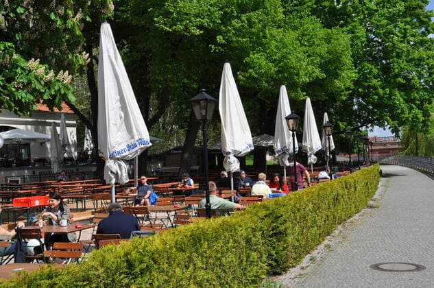 Reopened beer garden of the Zollpackhof cruise restaurant in Berlin, Germany, May 21, 2021. (CTKxPhoto AlesxZapotocky) CTKPhotoP2021052106434  ZPT 3