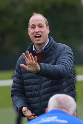 . 21 05 2021. Edinburgh, United Kingdom. Prince William, the Duke of Cambridge, during a visit to The Spartans FC and Community Association in Edinburgh, Scotland, to see the positive impact of the Heads Up ÔMentally Healthy FootballÕ declaration in Scotland  xPoolx xi-Imagesx IIM-22193-0089